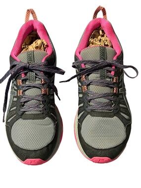 ASICS GEL-Venture 7 Women's Trail Running Shoes Gray/Pink/Orange - Size 10
